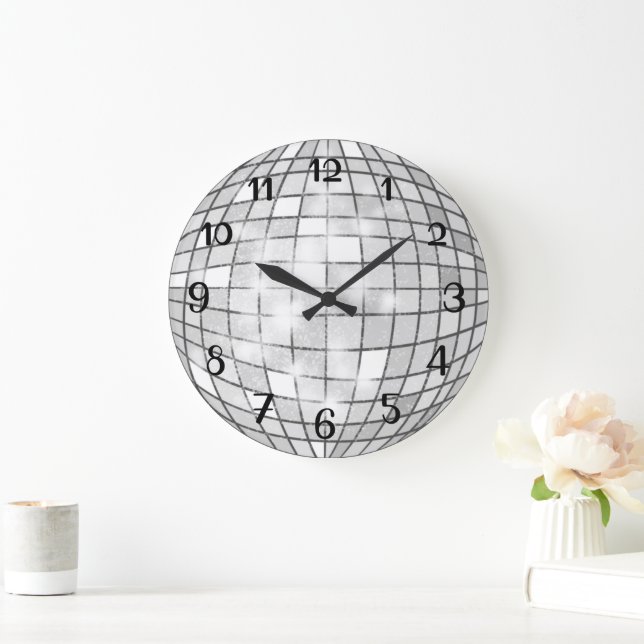 Disco Ball Large Clock (Home)