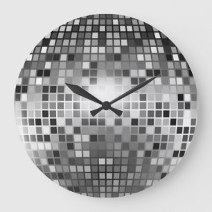 DISCO BALL LARGE CLOCK