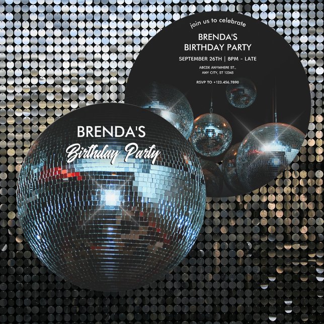 Disco ball Ligts Party  Invitation (Creator Uploaded)