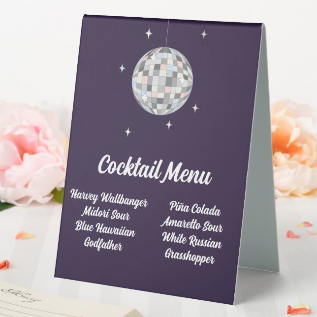 Disco Ball Menu (In SItu (Wedding))