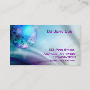 Disco Ball Music Business Card