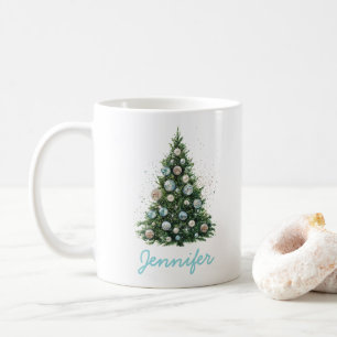 Disco Ball Ornament Christmas Tree Custom Holiday Coffee Mug