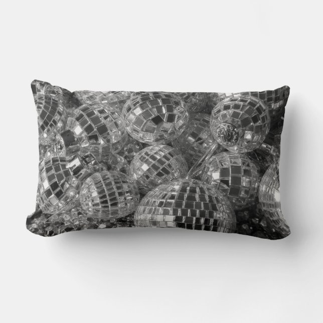 Disco Ball Ornaments Lumbar Cushion (Front)