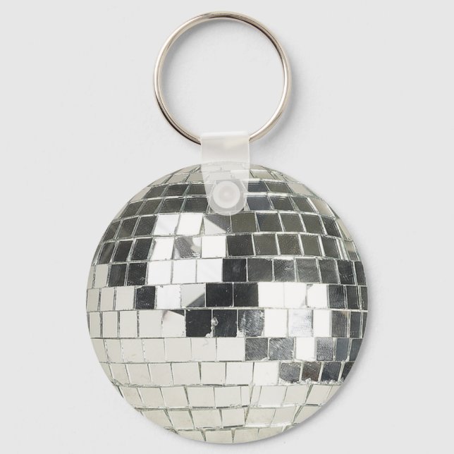 disco ball photo key ring (Front)