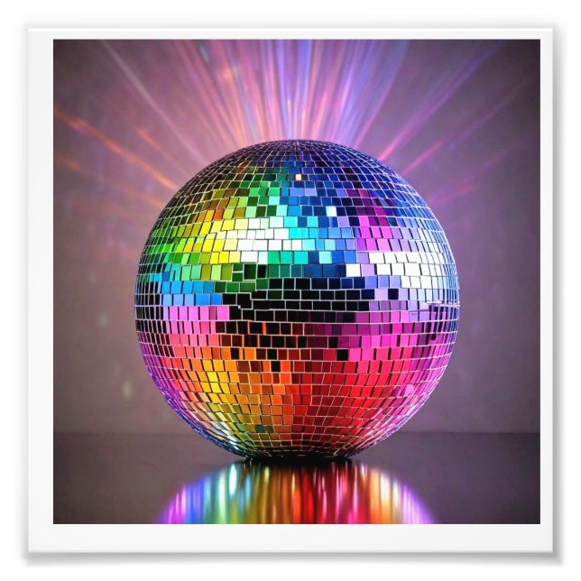 disco ball photo print (Front)
