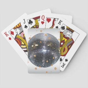 Disco Ball Retro 70s Style Playing Cards