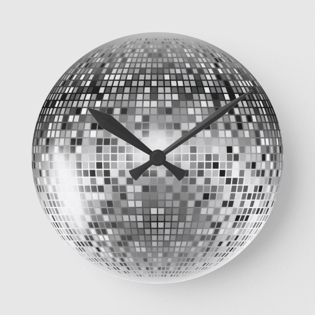Disco Ball Round Clock (Front)