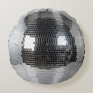 disco ball round cushion