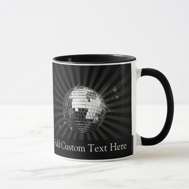 Disco Ball w/Black Background Mug (Right)