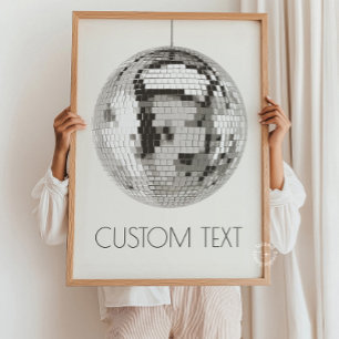  Disco Ball Wall Art Personalised