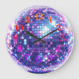 Disco Ball Wall Clock Customizable