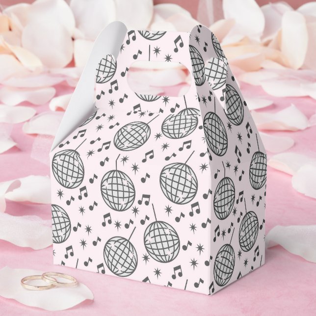 Disco Balls and Music Notes Favour Box (Wedding)