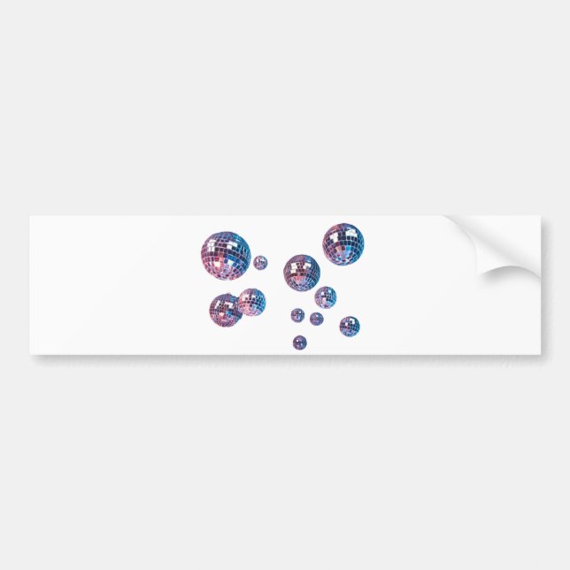 disco balls bumper sticker (Front)
