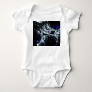 Disco Balls: Dark Party Atmosphere Baby Bodysuit
