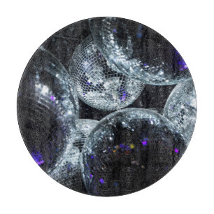 Disco Balls: Dark Party Atmosphere Cutting Board