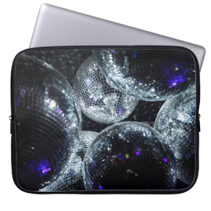 Disco Balls: Dark Party Atmosphere Laptop Sleeve