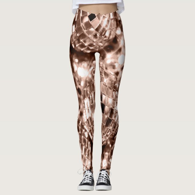 Disco Balls Glam 17 Leggings (Front)