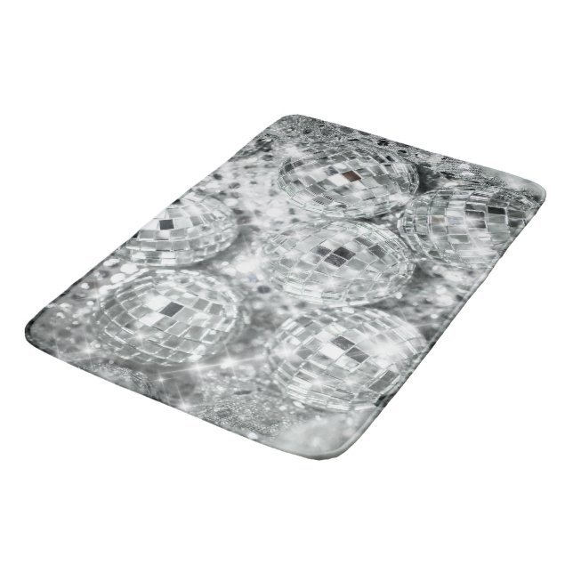 Disco Balls Glam #1 #retro #wall #art Bath Mat (Angled)
