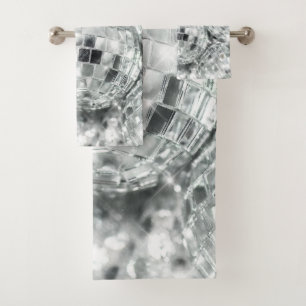 Disco Balls Glam #1 #retro #wall #art Bath Towel Set