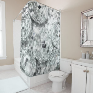 Disco Balls Glam #1 #retro #wall #art Shower Curtain