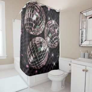 Disco Balls Glam #8 #retro #wall #art Shower Curtain