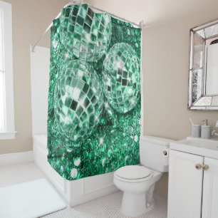 Disco Balls Glam #9 #retro #wall #art Shower Curtain
