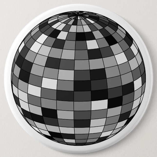 Disco beats  6 cm round badge (Front)