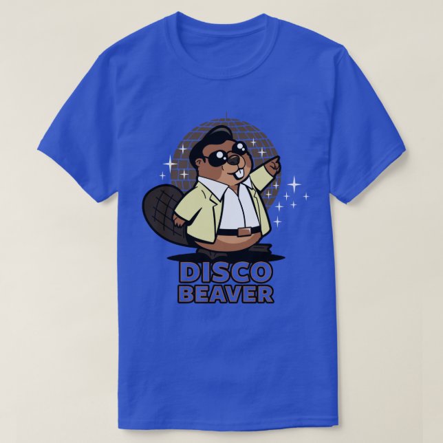 Disco Beaver T-Shirt (Design Front)