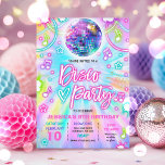 Disco Birthday Party Tie Dye Glow Dance Disco Invitation<br><div class="desc">Disco Birthday Party Tie Dye Glow Dance Disco Invitation
All designs are © PIXEL PERFECTION PARTY LTD</div>