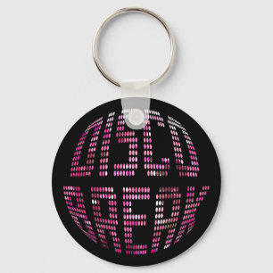 Disco Break Pink Keychain