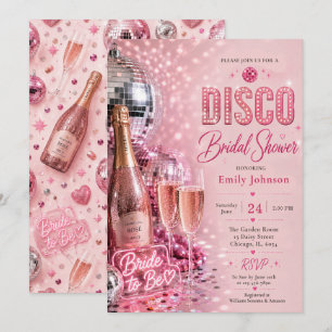 Disco Bridal Shower Invitation