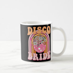 Disco Bride Bridesmaid Retro Rainbow Bachelorette Coffee Mug