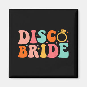Disco Bride Future Mrs Groovy Retro Bachelorette P Magnet