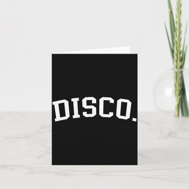 Disco  card (Front)