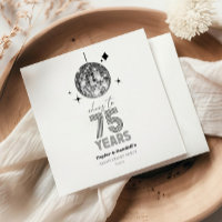 Disco Cheers 75 Years Wedding Anniversary Party