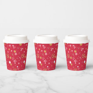 Disco Christmas in Red Paper Cups
