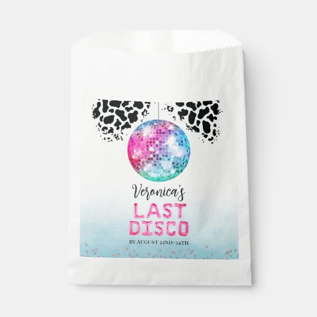 Disco Cowgirl Bachelorette Favour Bag (Front)