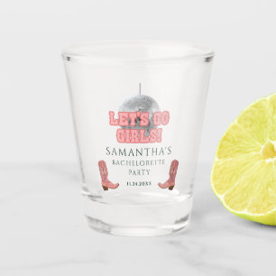 Disco Cowgirl Bachelorette Party Girls Weekend Shot Glass