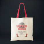Disco Cowgirl Bachelorette Party Let’s Go Tote Bag<br><div class="desc">Let's Go Girls Bachelorette Disco Cowgirl boots tote bag you can easily customise for your weekend of fun with the girls before the vow. Perfect for other special events and birthdays</div>