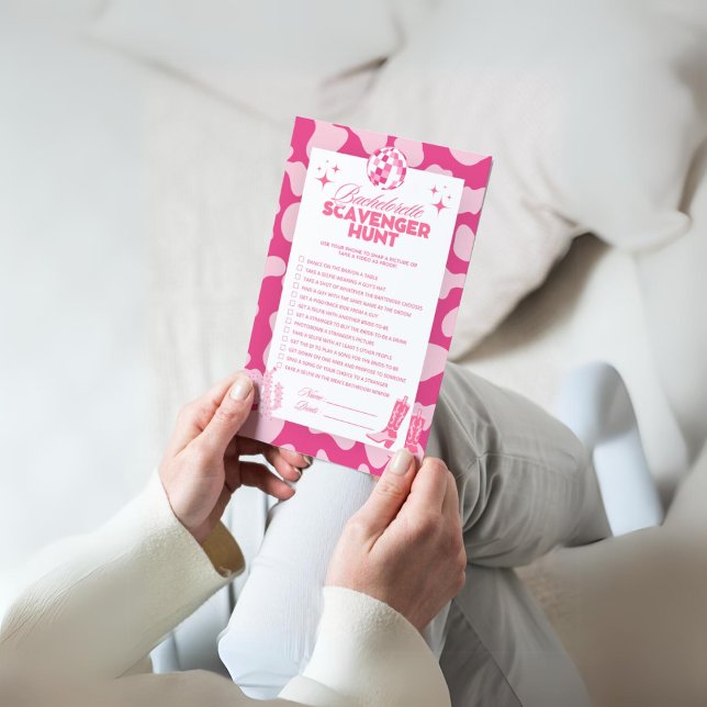 Disco Cowgirl Bachelorette Scavenger Hunt Game (Creator Uploaded)