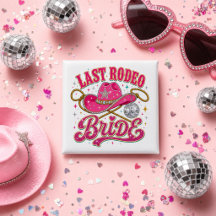 Disco Cowgirl Last Rodeo Bride Pink