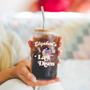 Disco Cowgirl Nashville Pink Rodeo   Bachelorette Can Glass