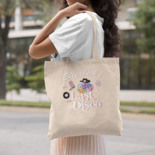 Disco Cowgirl Nashville Pink Rodeo   Bachelorette Tote Bag