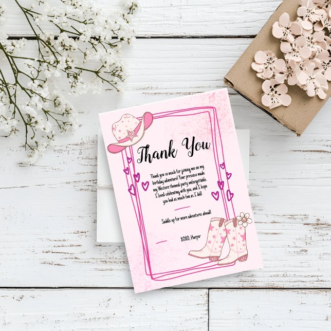 Disco Cowgirls Thank You Card (Creator Uploaded)