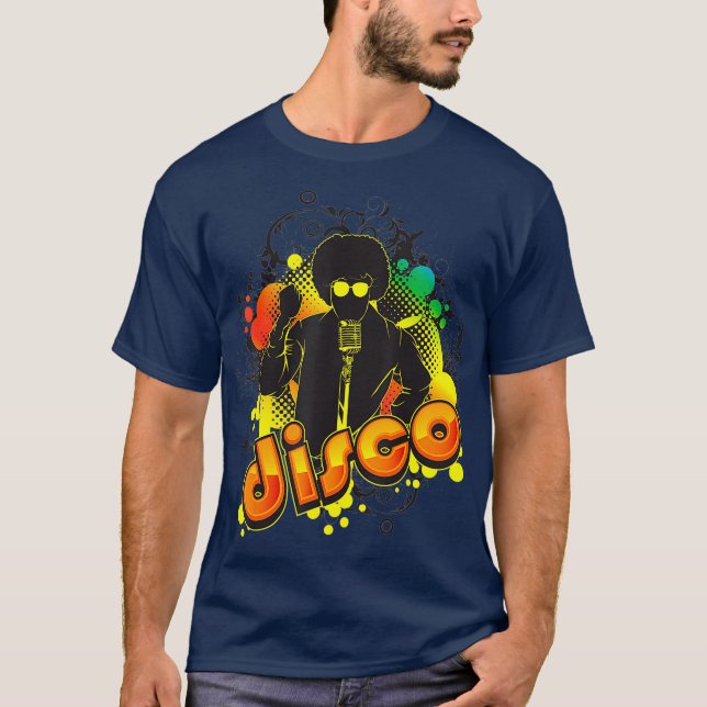 Disco  Cute Passionate Retro Music Fans Gift T-Shirt (Front)