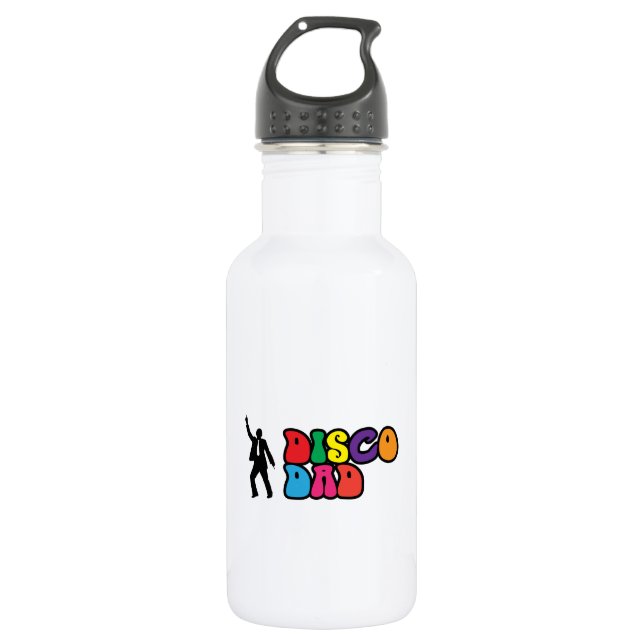Disco Dad - A Psychedelic for Dad 532 Ml Water Bottle (Front)