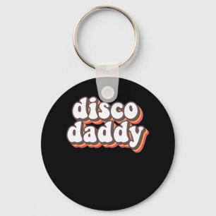 Disco Daddy Groovy Retro Hippie 70s Disco Outfits Key Ring
