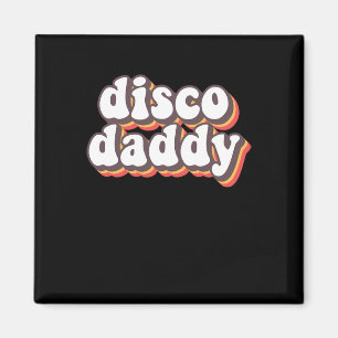 Disco Daddy Groovy Retro Hippie 70s Disco Outfits  Magnet