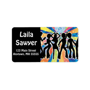 Disco Dance Address Labels