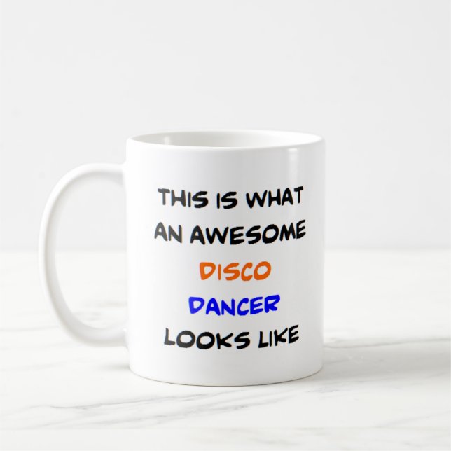 disco dancer, awesome coffee mug (Left)